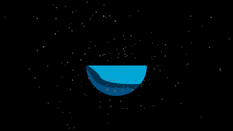 whales, night scene, animation, After Effects
