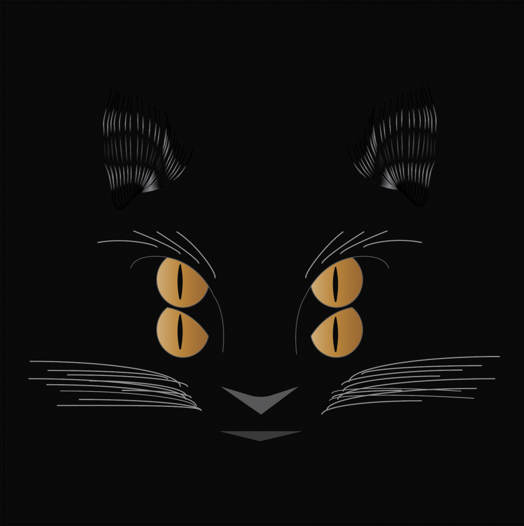 OPTICAL CAT T-SHIRT PRINT DESIGN